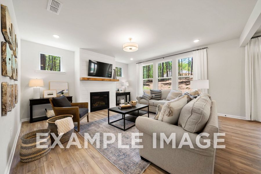 Representative furnished interior of a home built from the The Hickory B by Davidson Homes LLC in Cedar Farms, Winder (Image 10).
