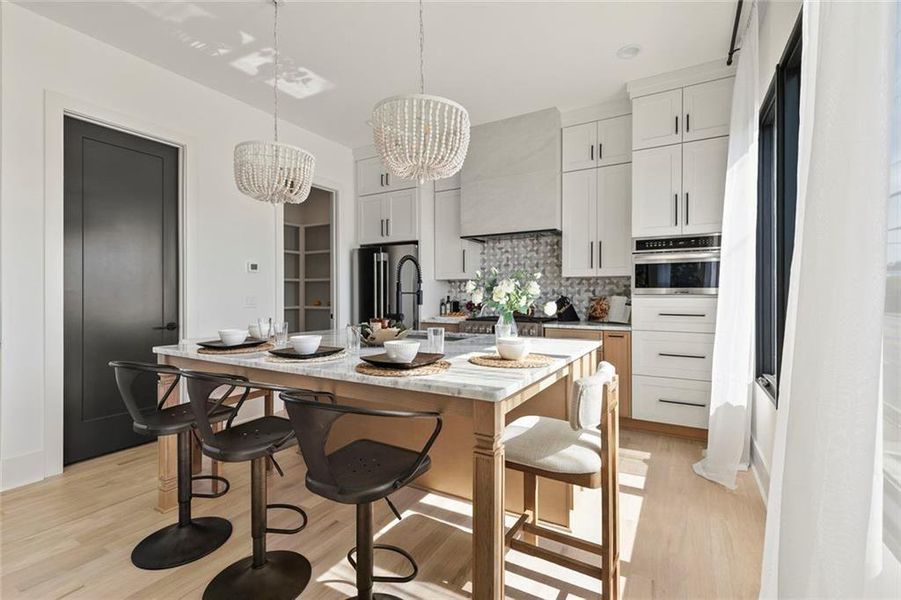 Furnished interior view inside a new home in , Atlanta (Image 30).