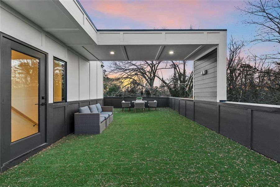 Exterior details and patio area of a home in , Atlanta (Image 25).