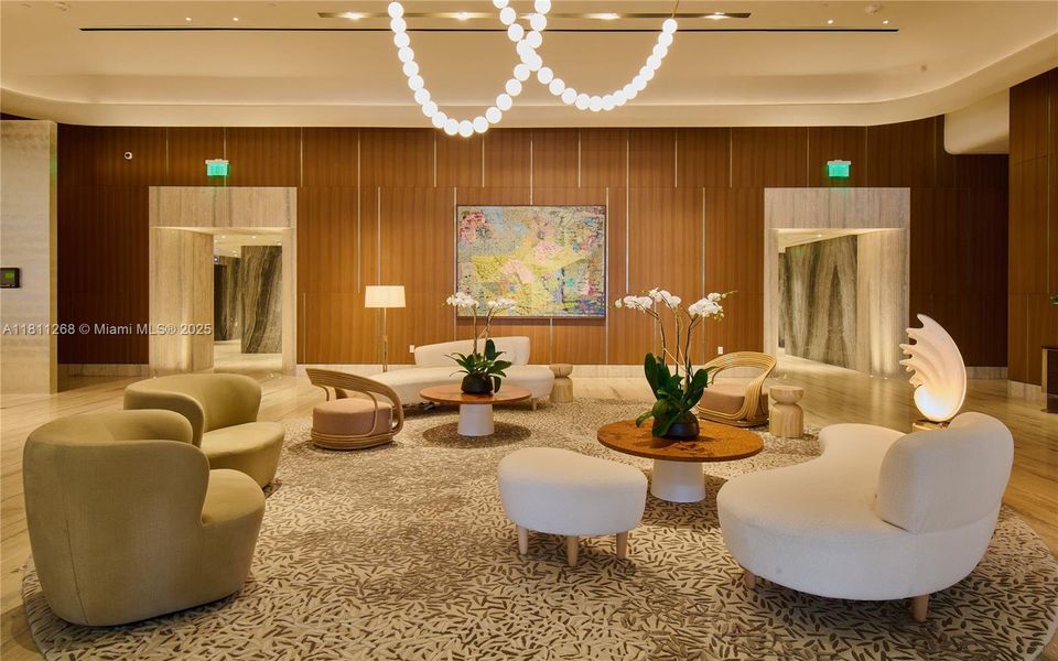 Furnished interior view inside a new home in Five Park, Miami Beach (Image 12). Furnished interior view inside a new home in Five Park, Miami Beach (Image 12).