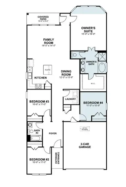 2D floor plan layout of this home in Estancia West, Manchaca, TX (Image 5). 2D floor plan layout of this home in Estancia West, Manchaca, TX (Image 5).