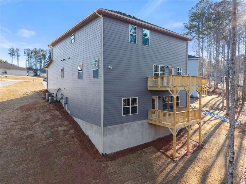 Exterior details and patio area of a home in Habersham Meadows, Demorest (Image 3).