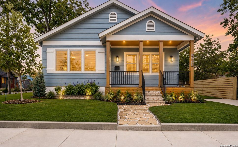 Front exterior of a new home in , San Antonio, TX, highlighting curb appeal (Image 1). Front exterior of a new home in , San Antonio, TX, highlighting curb appeal (Image 1).