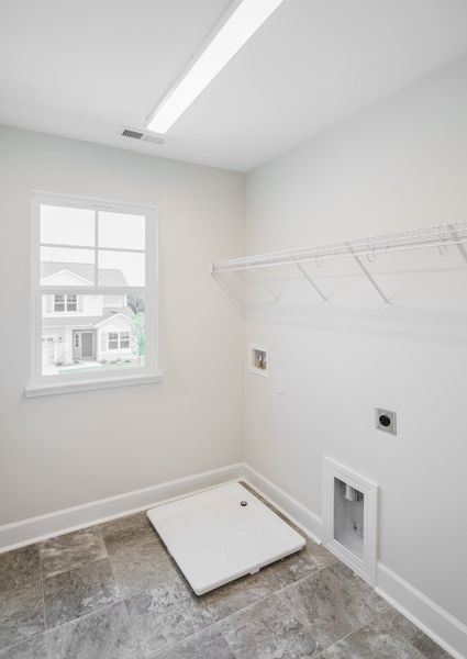 Representative unfurnished interior of a home built from the The Harrison by Cothran Homes in Holly Ridge, Greenville (Image 44). Representative unfurnished interior of a home built from the The Harrison by Cothran Homes in Holly Ridge, Greenville (Image 44).