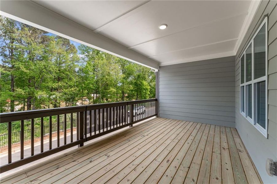 Exterior details and patio area of a home in Townes at South Main, Kennesaw (Image 3).