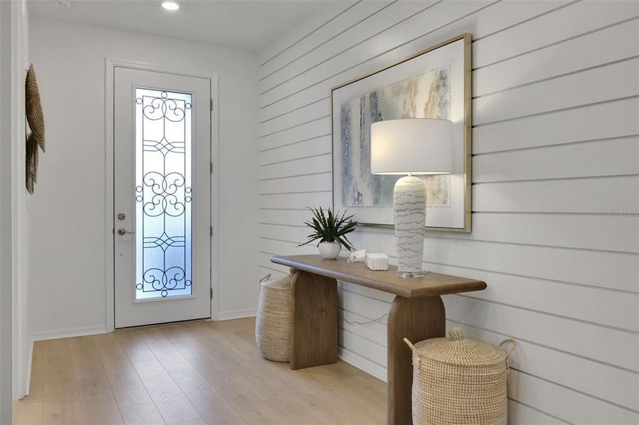 Furnished interior view inside a new home in Creekside Run at Babcock Ranch, Punta Gorda (Image 29).