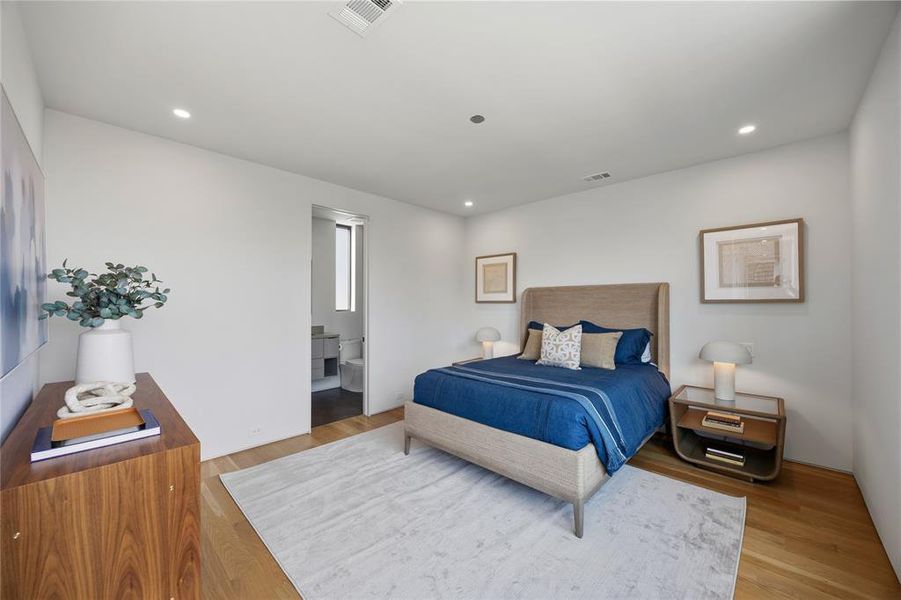 Furnished interior view inside a new home in , Dallas (Image 32).