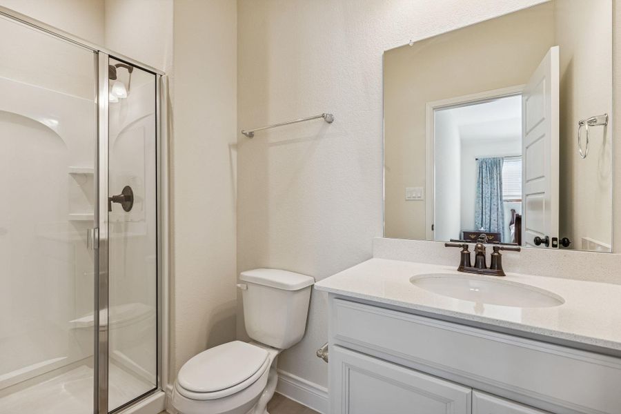 Second bathroom upstairs, ensuite to bedroom