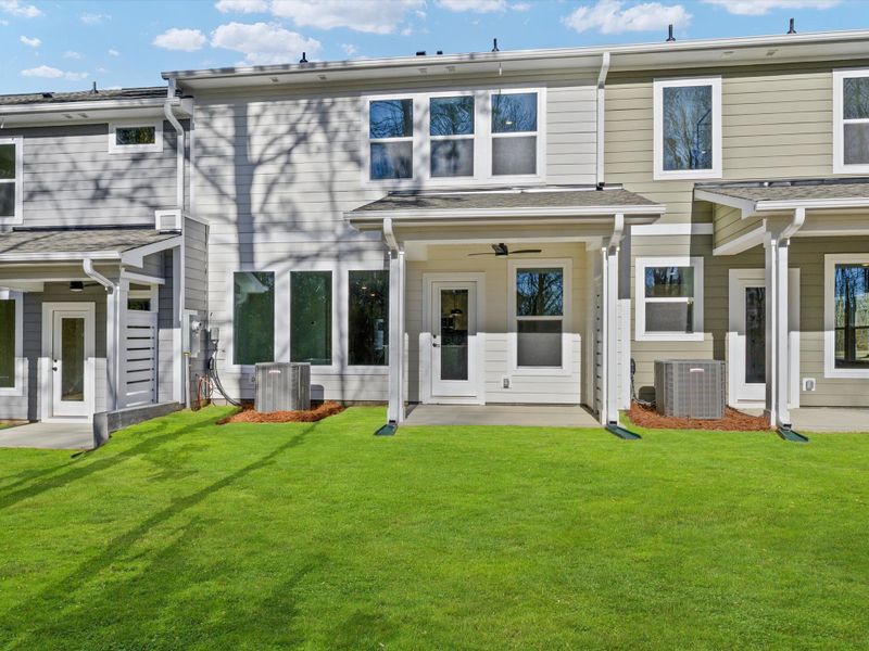 Exterior details and patio area of a home in Westview Towns, Waxhaw (Image 3). Exterior details and patio area of a home in Westview Towns, Waxhaw (Image 3).