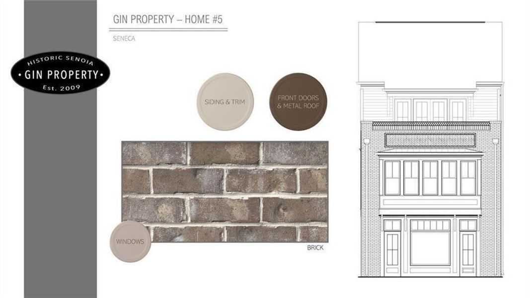 Sample of building materials used in homes in , Senoia (Image 24).
