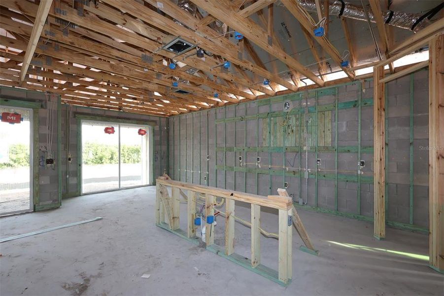 In-progress construction of a new home in Center Lake on the Park, St. Cloud, FL (Image 21).