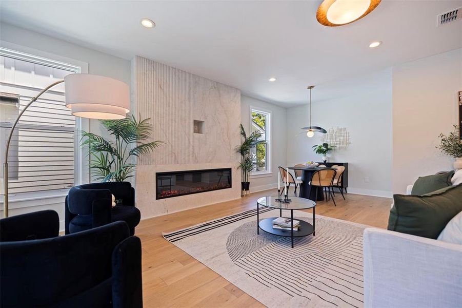 Furnished interior view inside a new home in , St. Petersburg (Image 30).