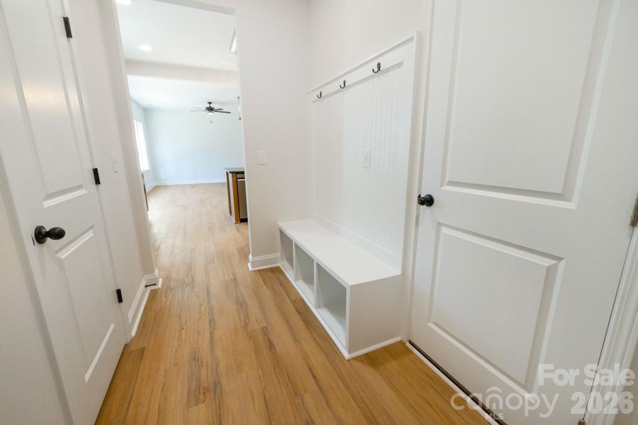 Drop zone right off of Garage Entry