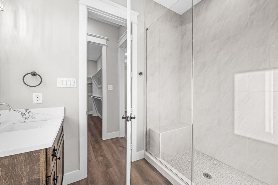 Furnished interior view inside a new home in , New Waverly (Image 9).