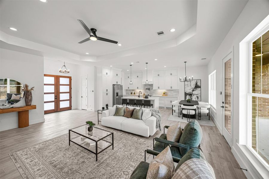 Furnished interior view inside a new home in , Dayton (Image 8).