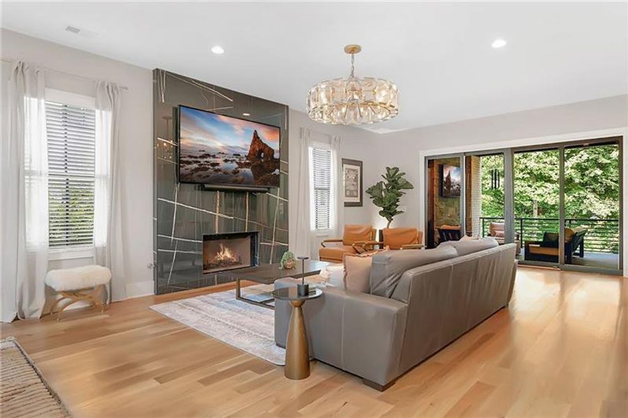 Furnished interior view inside a new home in , Atlanta (Image 13).