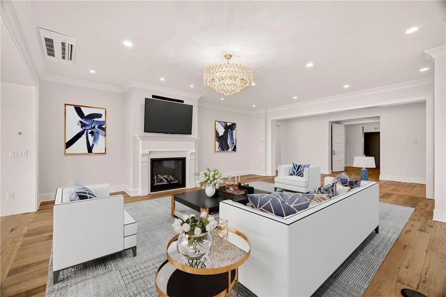 Furnished interior view inside a new home in , Savannah (Image 14).