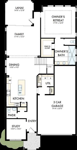 2D floor plan layout of this home in Lakeview Crossing – Tradition Series, Sarasota, FL (Image 2). 2D floor plan layout of this home in Lakeview Crossing – Tradition Series, Sarasota, FL (Image 2).
