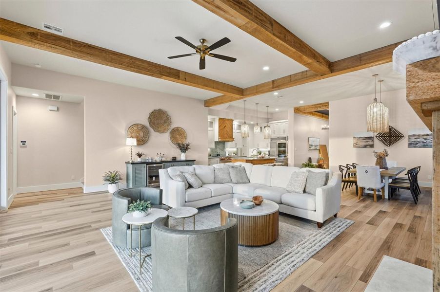 Furnished interior view inside a new home in , Willis (Image 8).