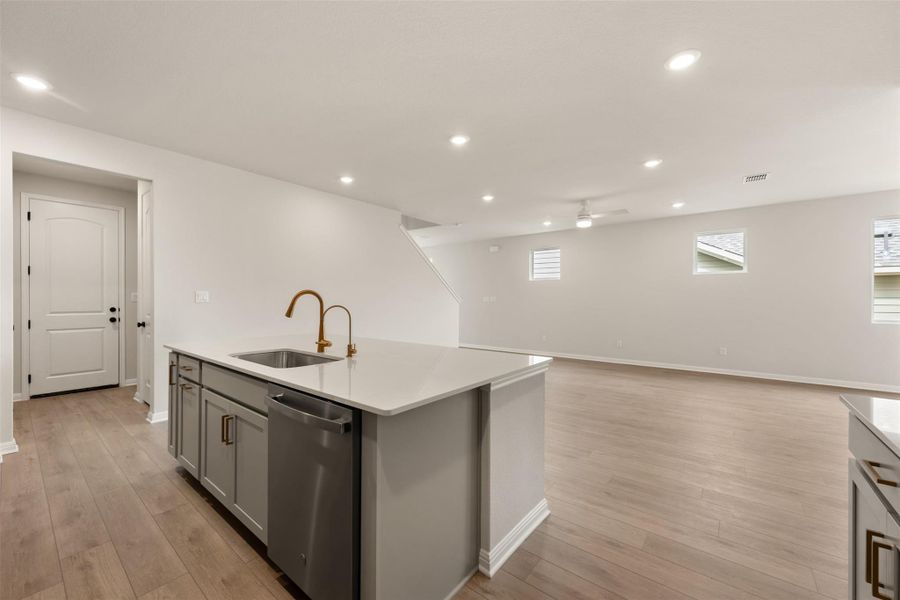 Furnished interior view inside a new home in Cannon Ranch, Dripping Springs (Image 10).