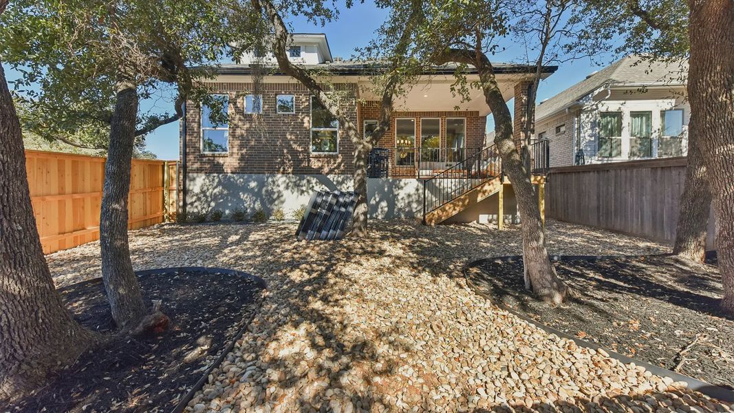 Representative exterior details of a home built from the Peyton by Chesmar Homes in The Grove at Blackhawk, Pflugerville (Image 22).