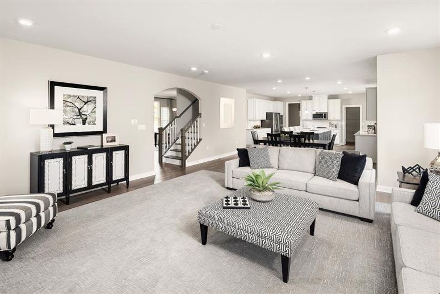 Representative furnished interior of a home built from the Corsica by Ryan Homes in Muirwood, Murfreesboro (Image 6).