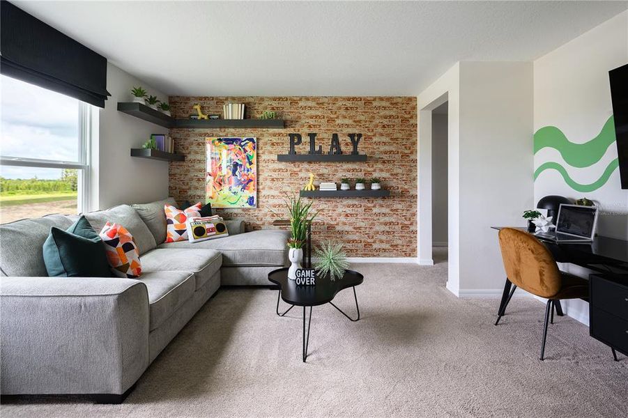 Furnished interior view inside a new home in Crosswinds, Haines City (Image 7). Furnished interior view inside a new home in Crosswinds, Haines City (Image 7).