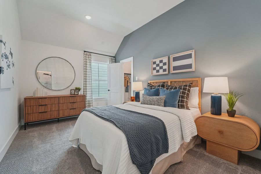 Representative furnished interior of a home built from the Versailles by Chesmar Homes in Bridgeland Chateau, Cypress (Image 16).