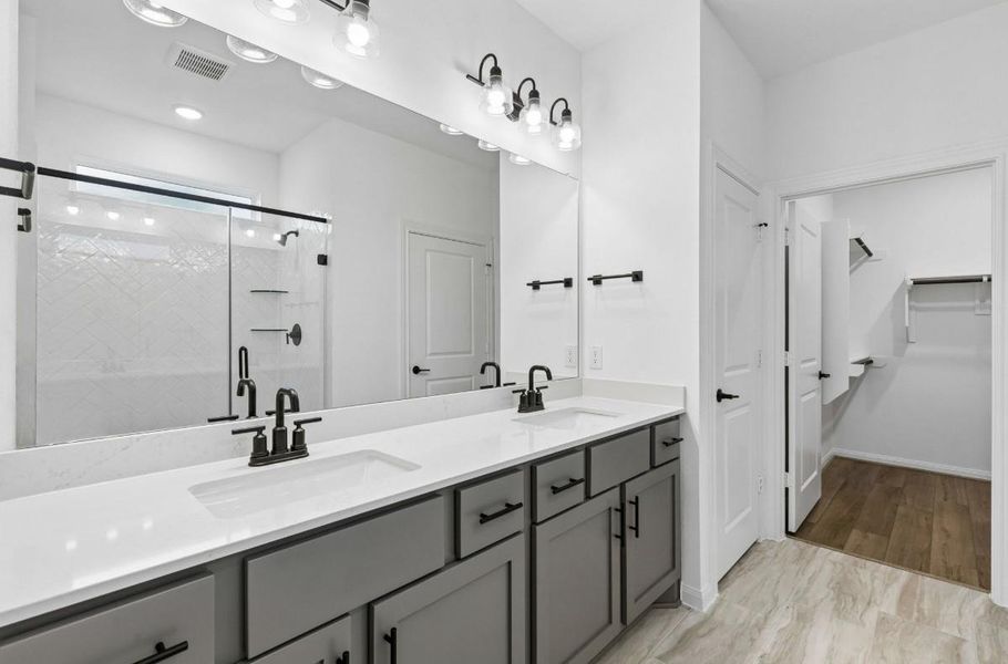 Furnished interior view inside a new home in Del Webb in Chambers Creek, Willis (Image 5).