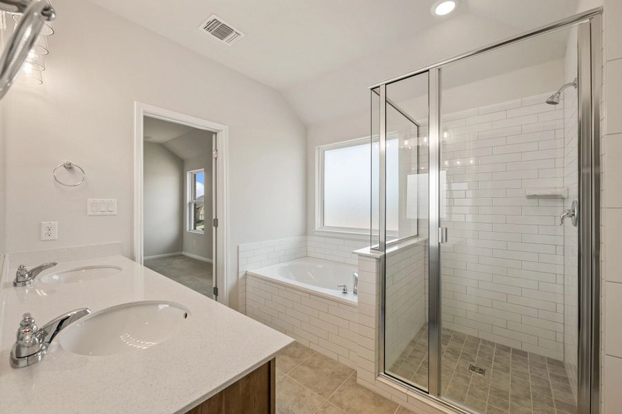 Furnished interior view inside a new home in The Cottages at La Cima, San Marcos (Image 34).