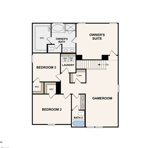2D floor plan layout of this home in Barton Hills, Spring Hill, TN (Image 3). 2D floor plan layout of this home in Barton Hills, Spring Hill, TN (Image 3).