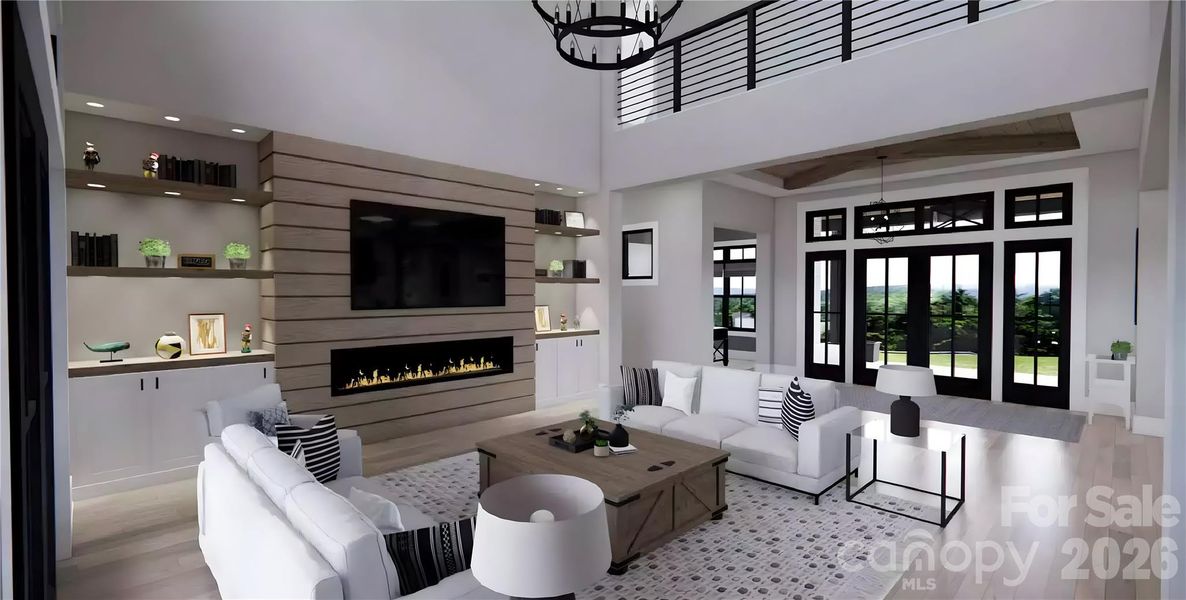 Furnished interior view inside a new home in , Mooresville (Image 38).