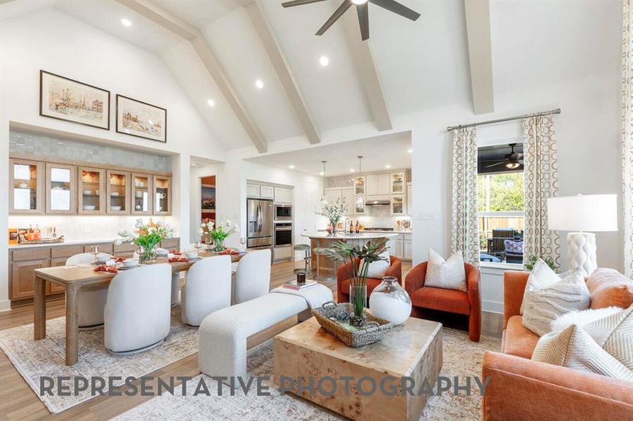 Furnished interior view inside a new home in Waterscape, Royse City (Image 8).
