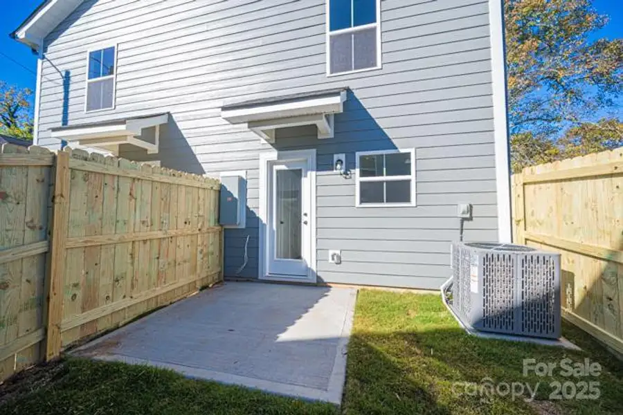 Exterior details and patio area of a home in , Hickory (Image 3).