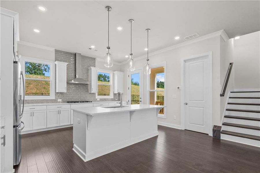 Furnished interior view inside a new home in Palisades Single Family, Cumming (Image 13).