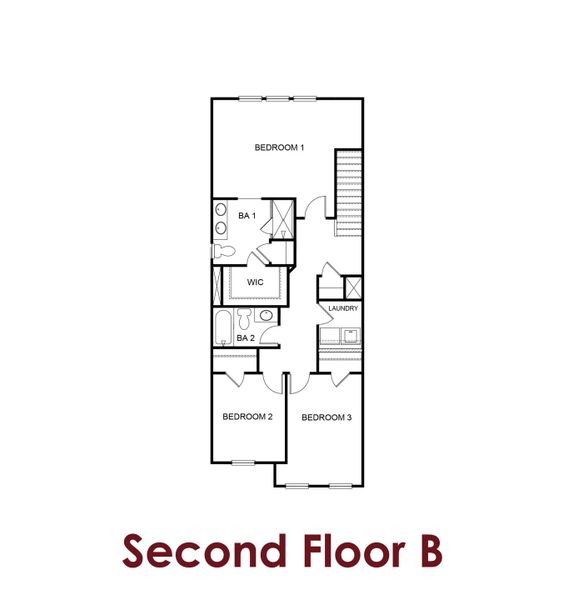 2D floor plan layout for the Charlotte by Chafin Communities in The Grove at Mundy Mill, Gainesville, GA (Image 7). 2D floor plan layout for the Charlotte by Chafin Communities in The Grove at Mundy Mill, Gainesville, GA (Image 7).