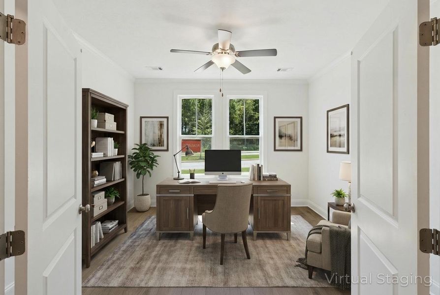 Furnished interior view inside a new home in Tillery Park, Grovetown (Image 9). Furnished interior view inside a new home in Tillery Park, Grovetown (Image 9).