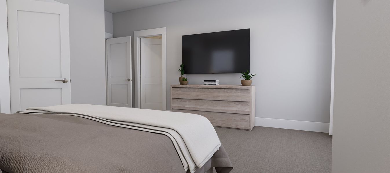 Representative furnished interior of a home built from the Willow by Baker Residential in Atwater Station - Village Collection, Fuquay Varina (Image 14).