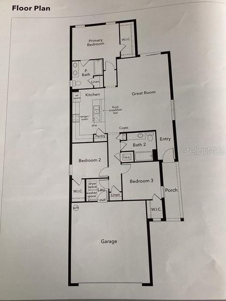 2D floor plan layout of this home in Pepper Grove I, Palmetto, FL (Image 2). 2D floor plan layout of this home in Pepper Grove I, Palmetto, FL (Image 2).