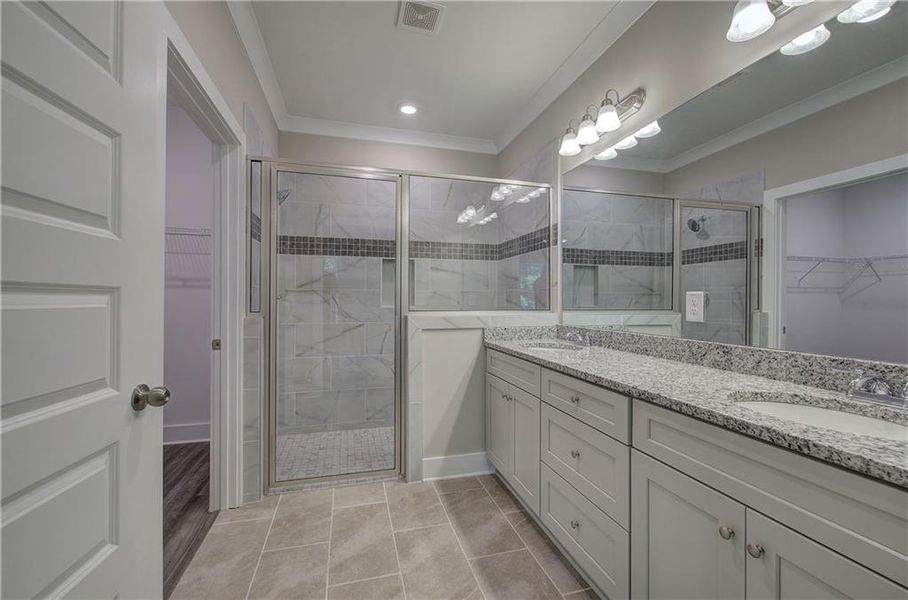 Furnished interior view inside a new home in , Cartersville (Image 7).
