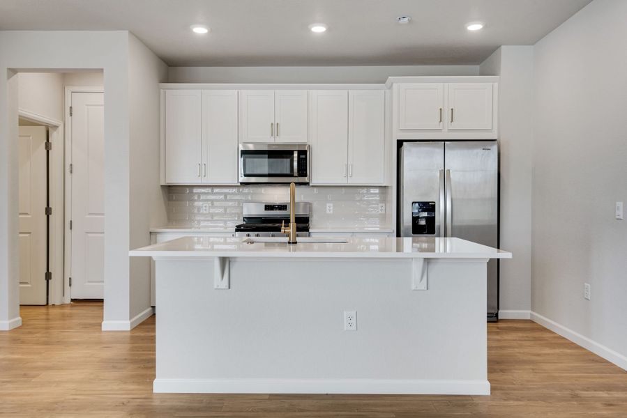 Furnished interior view inside a new home in Candelas Townhomes, Arvada (Image 34).