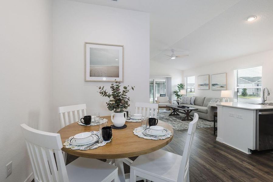 Furnished interior view inside a new home in , The Villages (Image 10).