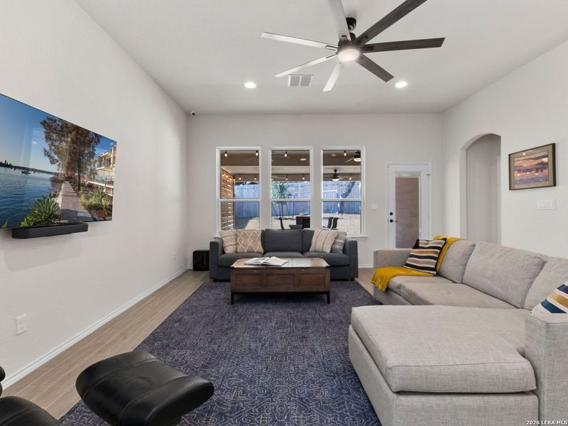 Furnished interior view inside a new home in , San Antonio (Image 28). Furnished interior view inside a new home in , San Antonio (Image 28).