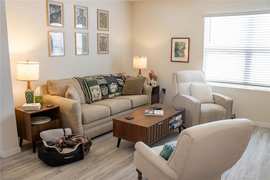Furnished interior view inside a new home in Wind Meadows South, Bartow (Image 6). Furnished interior view inside a new home in Wind Meadows South, Bartow (Image 6).