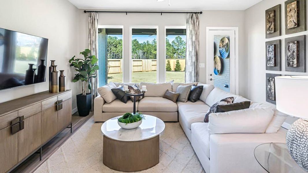 Furnished interior view inside a new home in Trillium, Richmond (Image 13). Furnished interior view inside a new home in Trillium, Richmond (Image 13).