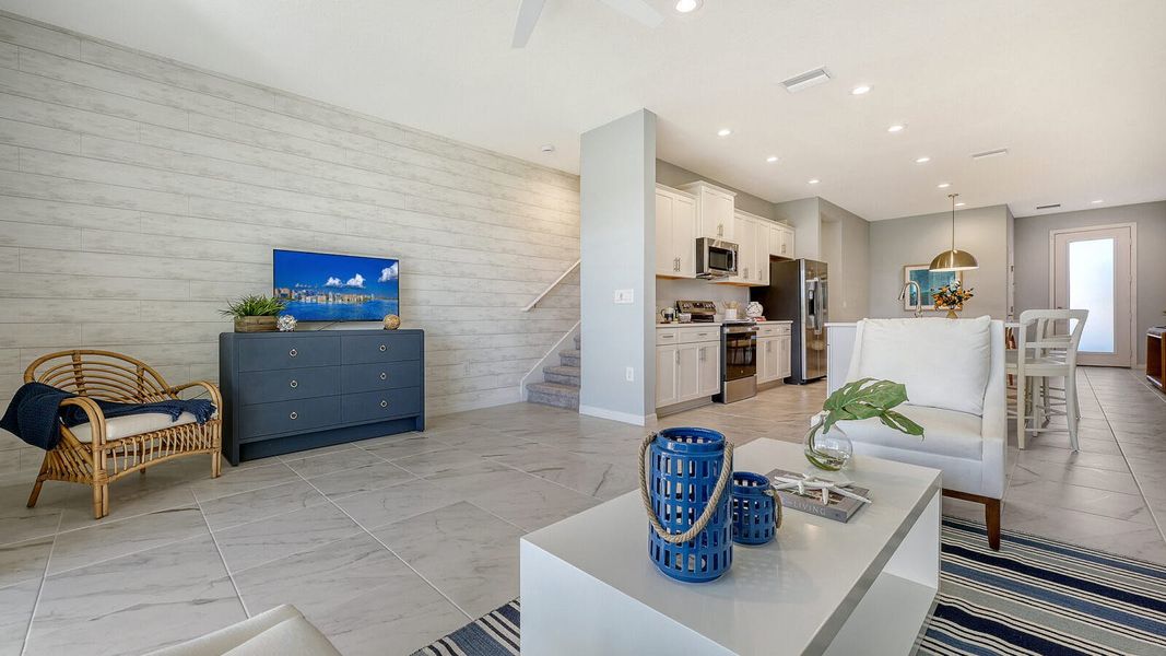 Furnished interior view inside a new home in Grand Park Real Estate and Homes for Sale in Sarasota, FL - Neal Communities, Sarasota (Image 12).