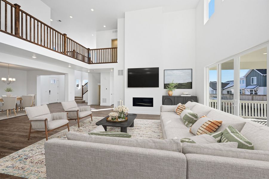 Furnished interior view inside a new home in Trailstone, Arvada (Image 10).
