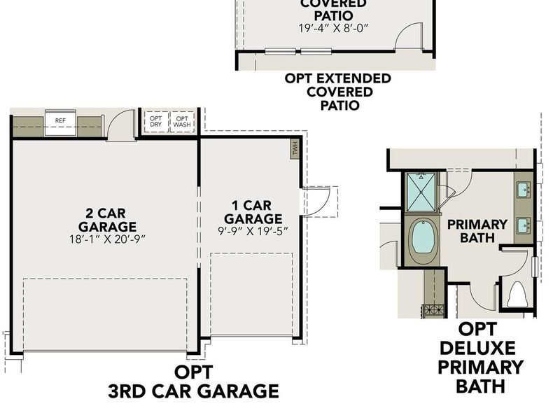 2D floor plan layout of this home in River Ranch Meadows, Dayton, TX (Image 5).