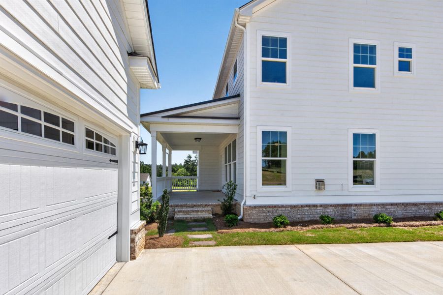 Exterior details and patio area of a home in Colleton Park, Aiken (Image 2). Exterior details and patio area of a home in Colleton Park, Aiken (Image 2).