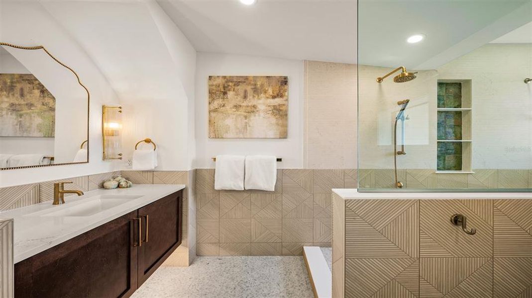 Furnished interior view inside a new home in , Sarasota (Image 36).